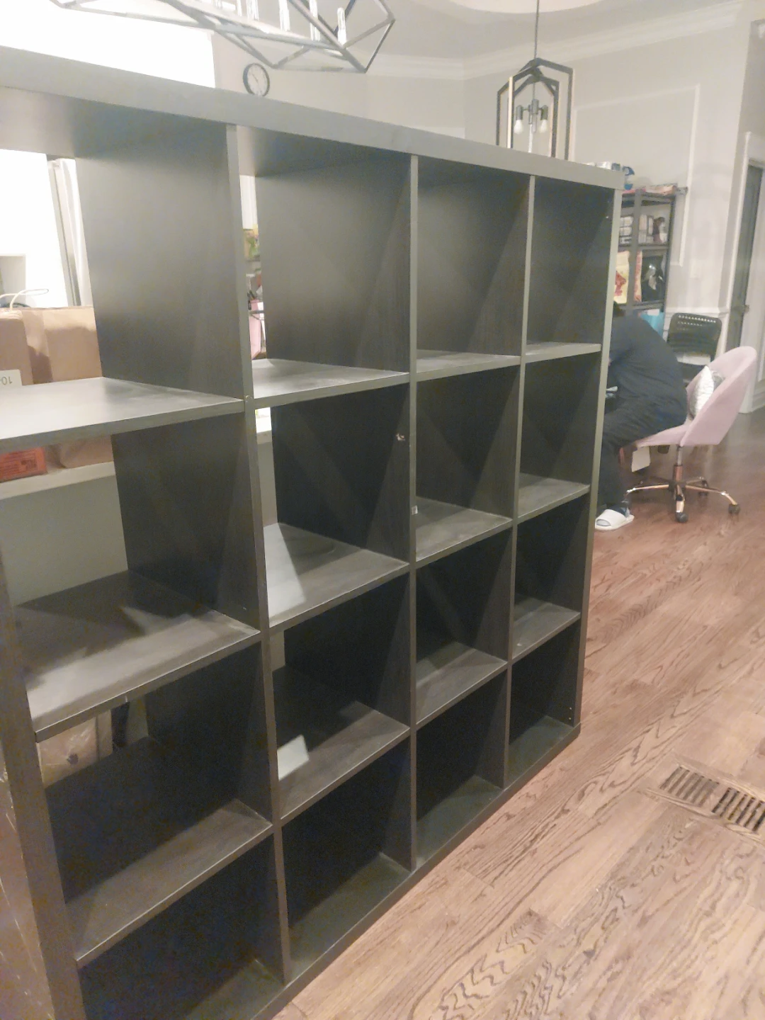 Dark Gray 16-Cube Storage Organizer Shelf - photo 2