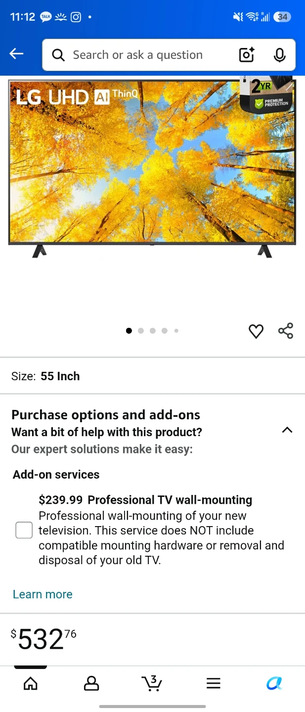 LG smart TV 55inch 4k uhd - photo 2