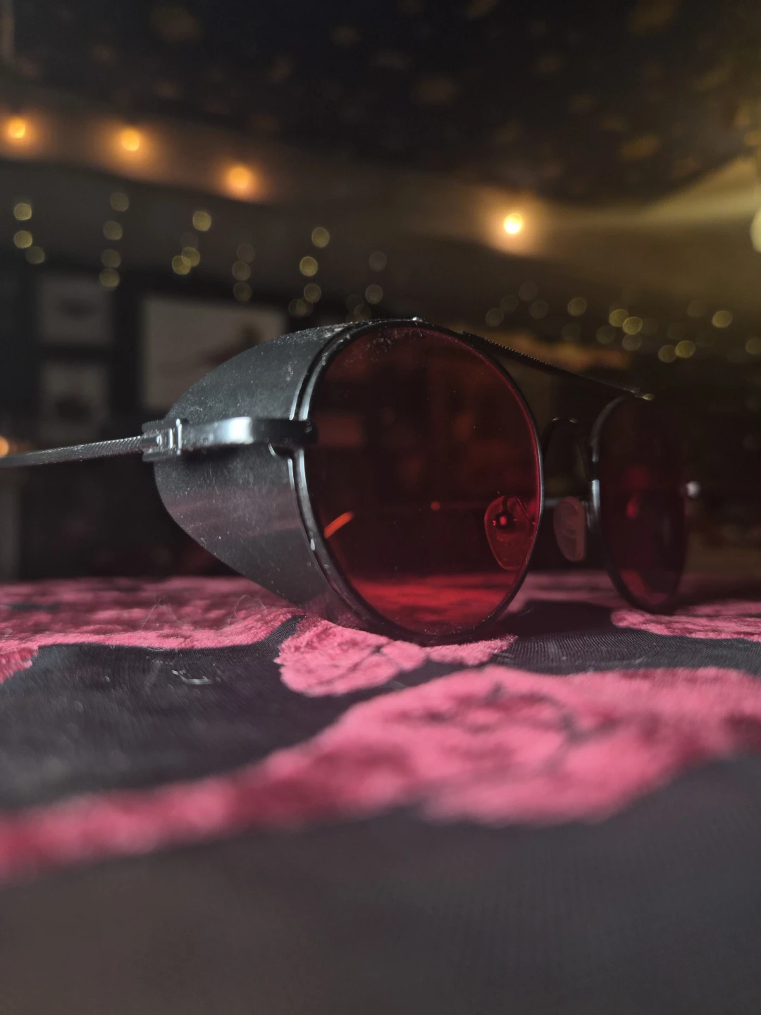 Red Steampunk Goggles Sunglasses