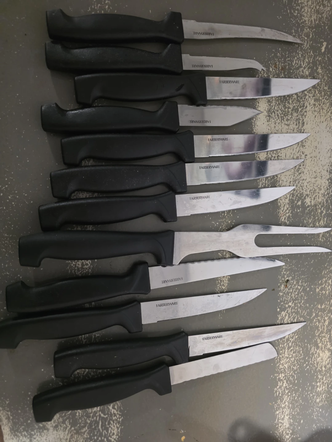 Farberware 12-Piece Knife Set with Carving Fork