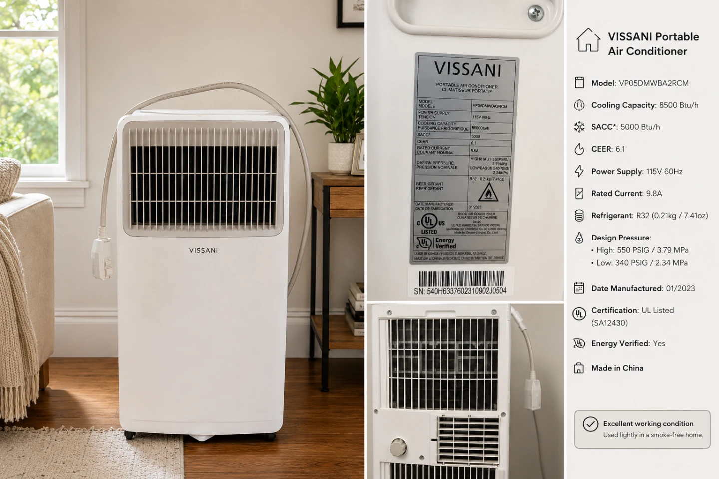 Vissani Portable Air Conditioner - photo 2