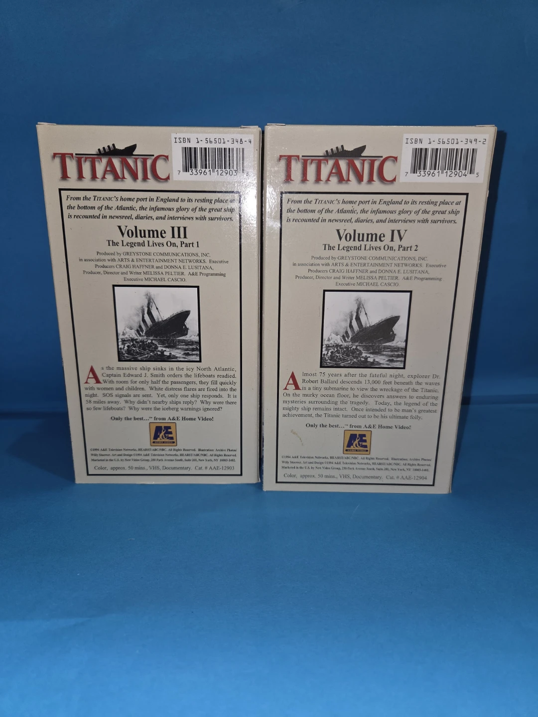 Titanic VHS Documentary Set Volumes 1-4 - photo 4