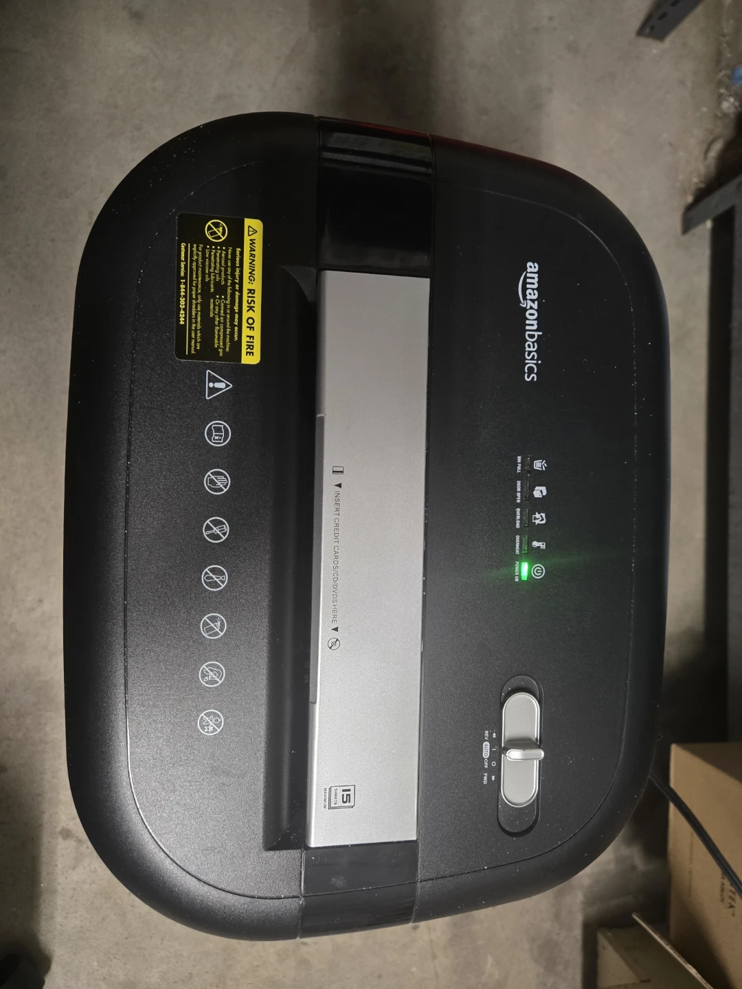 AmazonBasics Paper Shredder - photo 2