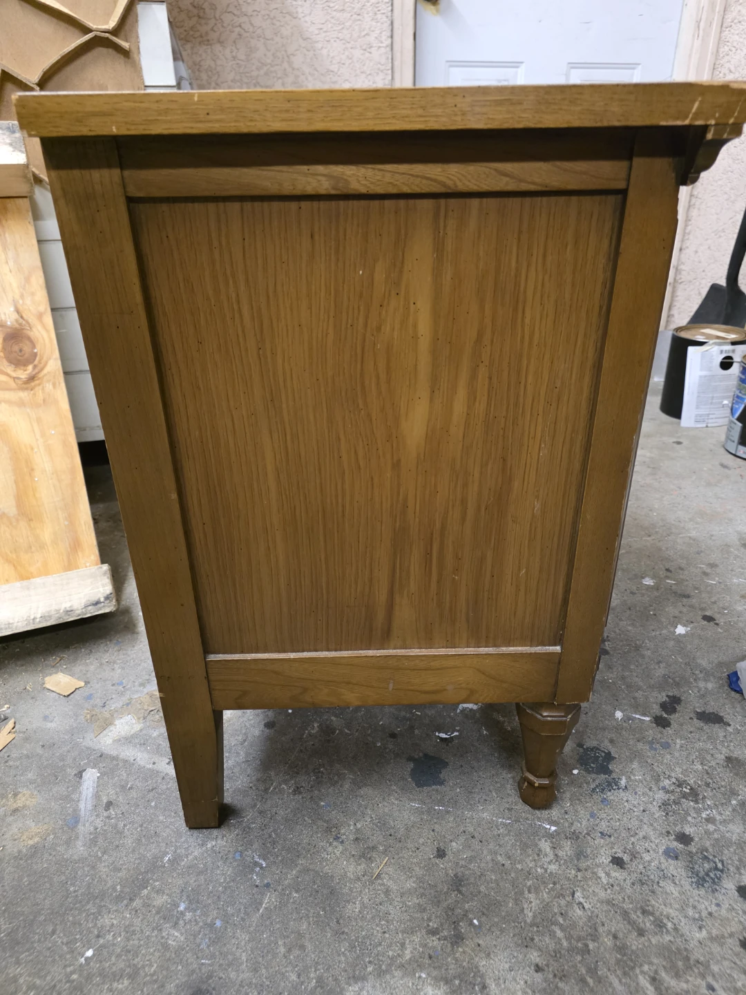 Oak Nightstand with Two Drawers - photo 2