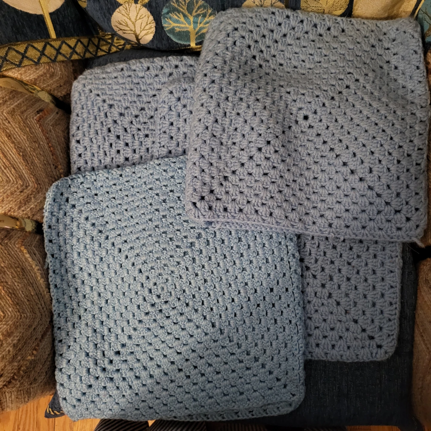 Set of 4 Crochet pillow covers - photo 3