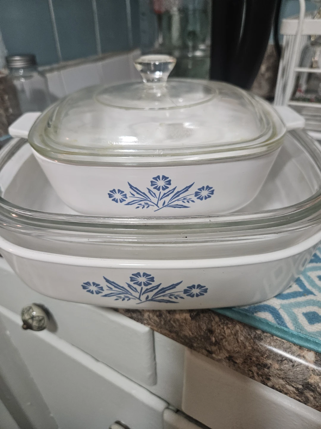 CorningWare Blue Cornflower-3-Casserole Dishes with Lids - photo 5