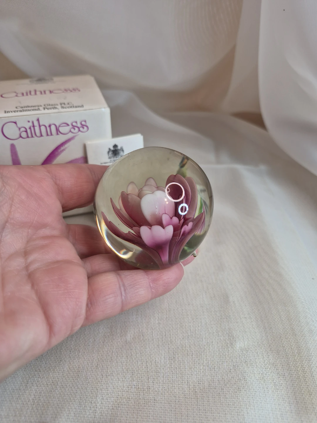 CAITHNESS Glass Paperweight Mooncrystal - photo 4