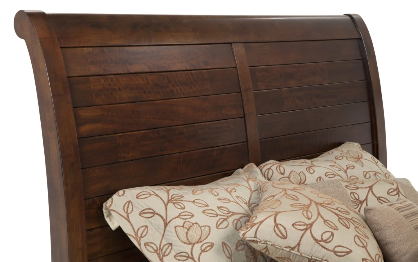 Wooden Sleigh Bed Frame with Storage Drawers - photo 4