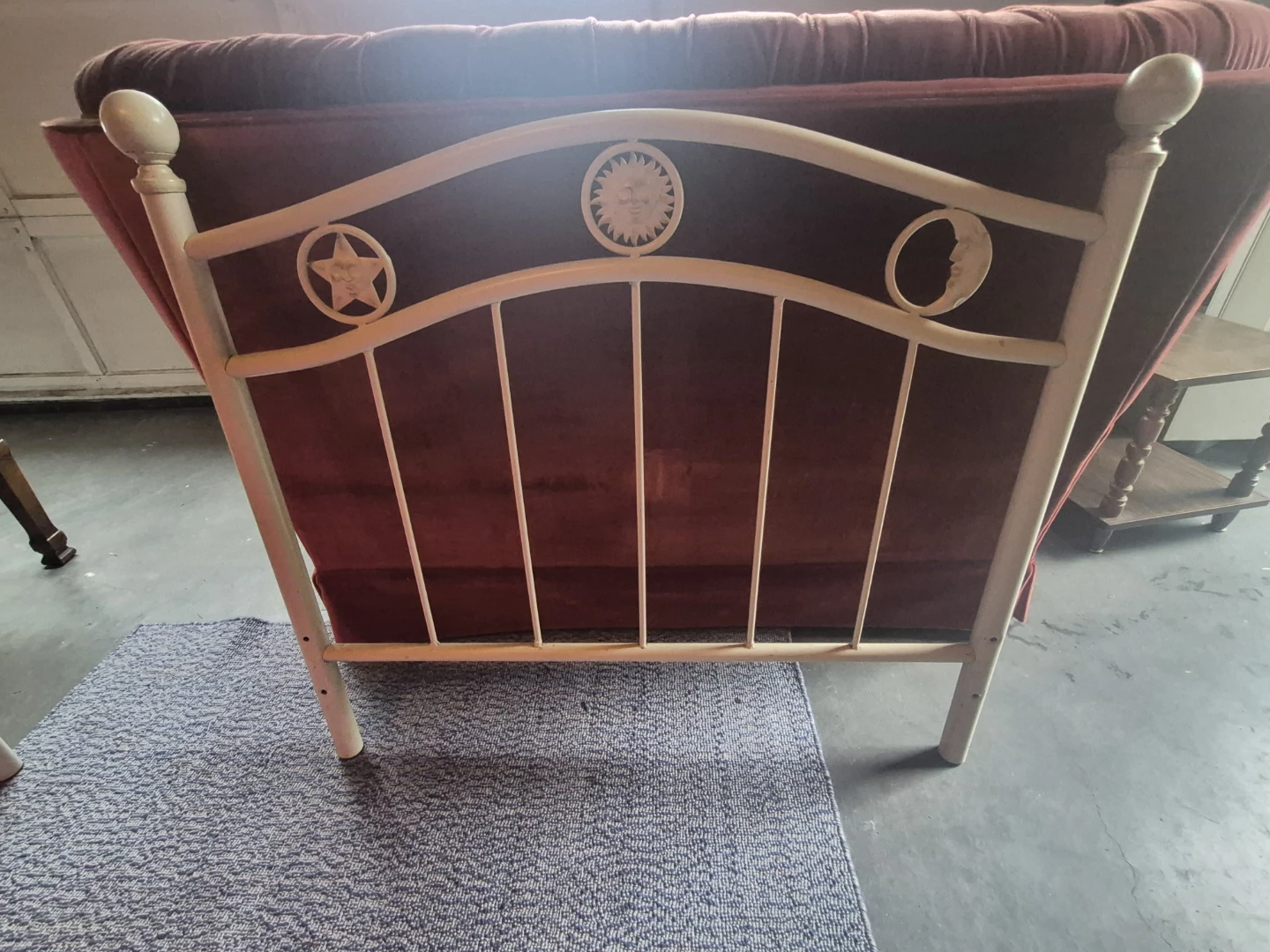 Metal Bed Frame with Sun, Star, and Moon Motifs - photo 2