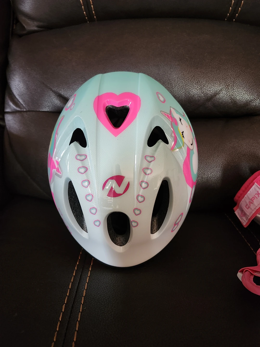 Kid Girl Bicycle Helmet & Pad Set. Nakamura & Capix - photo 5