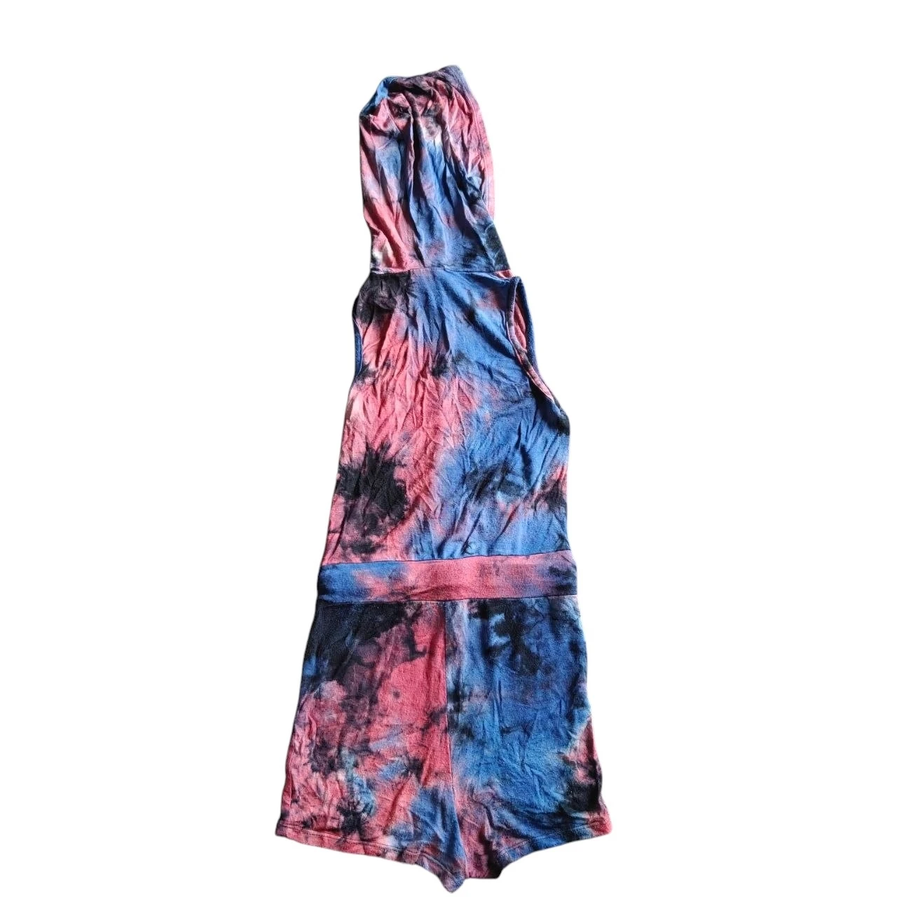 Women's Fashion Nova Tie-Dye Sleeveless Hooded Romper Size XS - photo 2