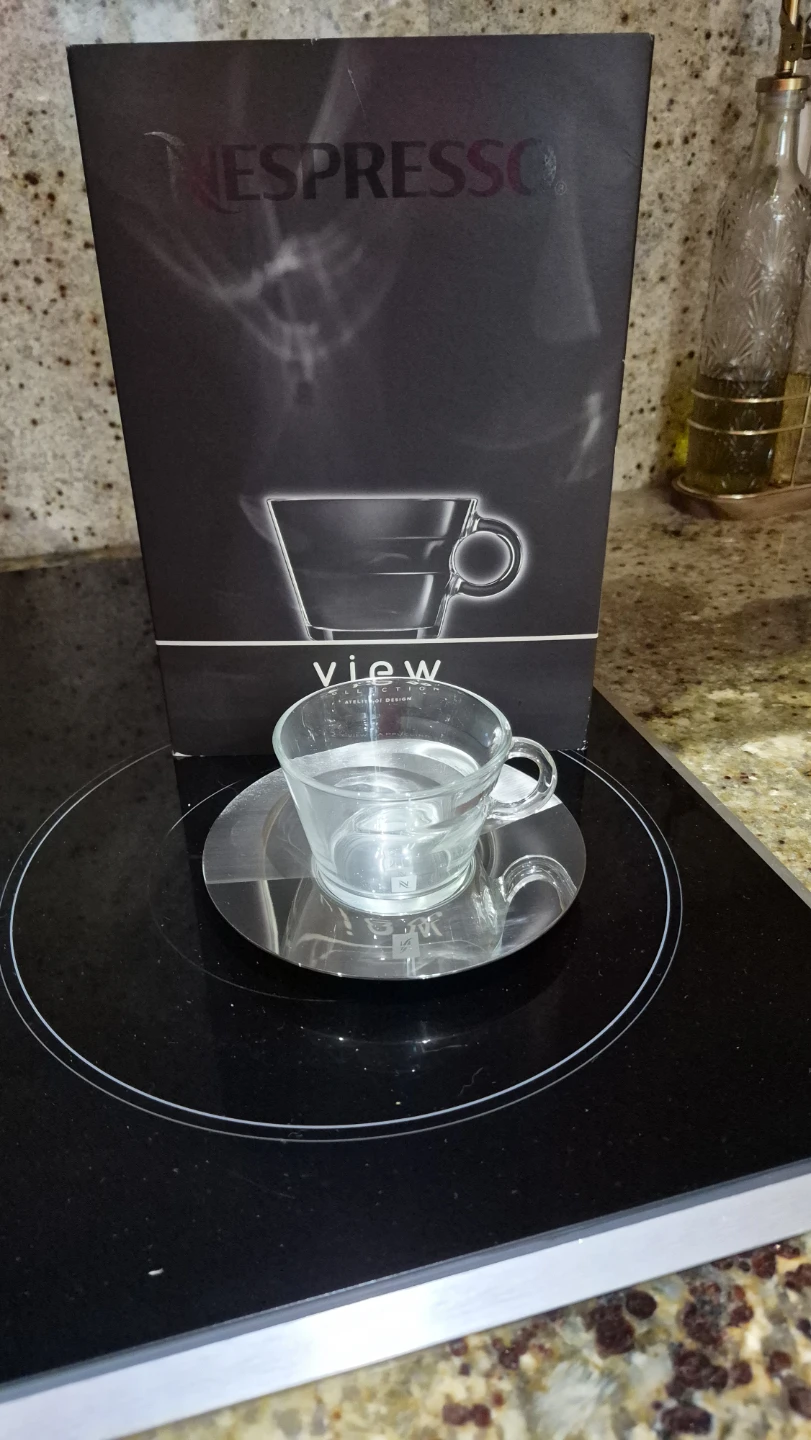 Set of 4 Nespresso View Espresso Cup with Saucer