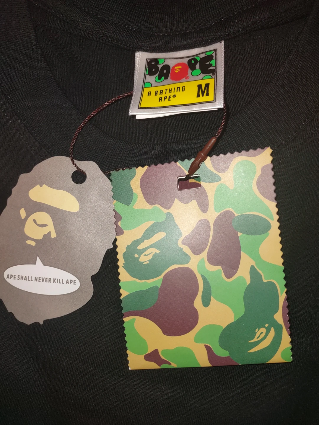 A Bathing Ape BAPE Black T-Shirt - photo 2