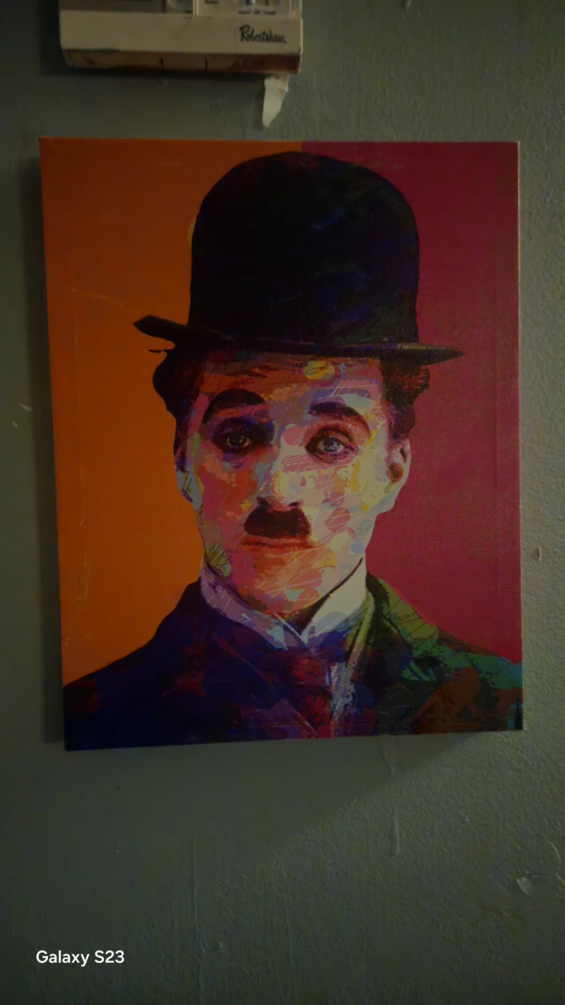 Charlie Chaplin Pop Art Canvas Print - photo 5