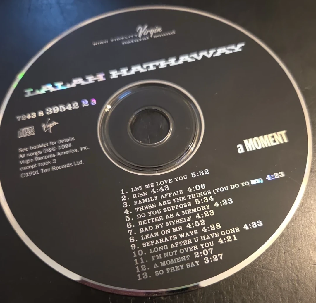 Lalah Hathaway A Moment CD Only 1990s R&B Soul Music Album - photo 5