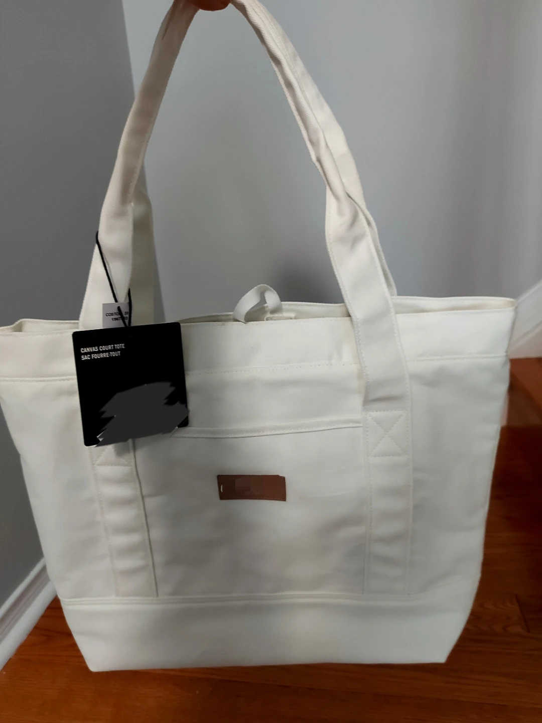 Adidas Canvas Court Tote Bag - Off-White