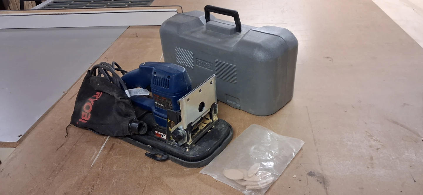 Ryobi Biscuit Joiner with Case and Biscuits
