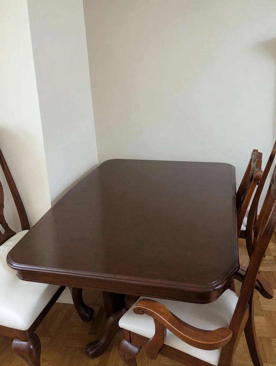 Wooden Dining Table with Chairs