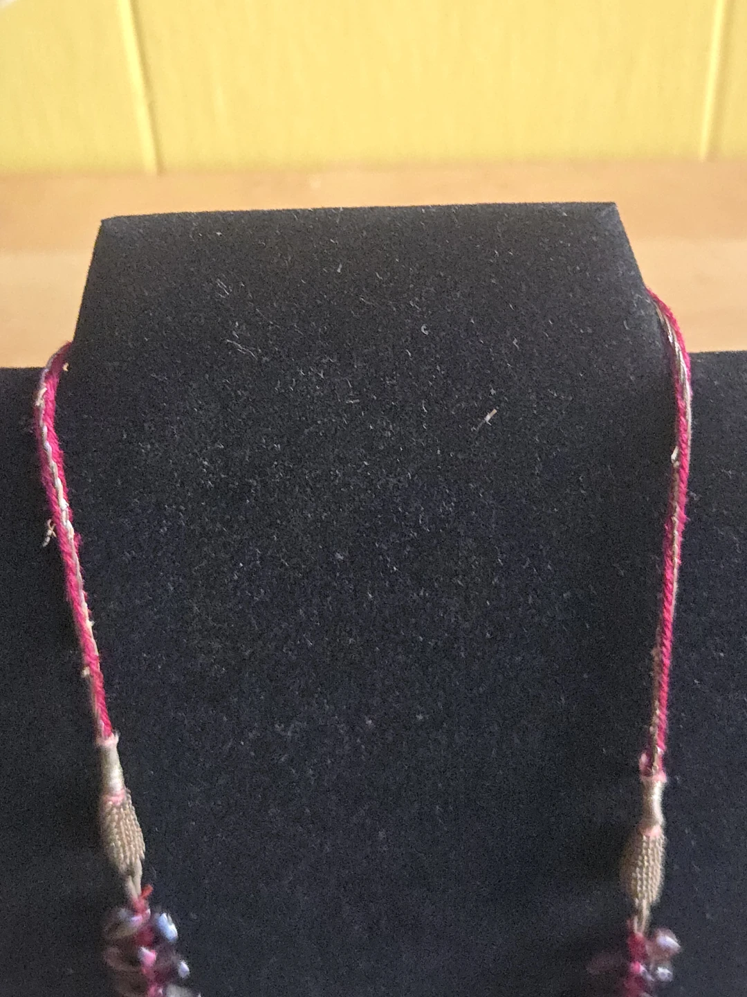 Handmade Garnet Beaded Necklace - photo 3