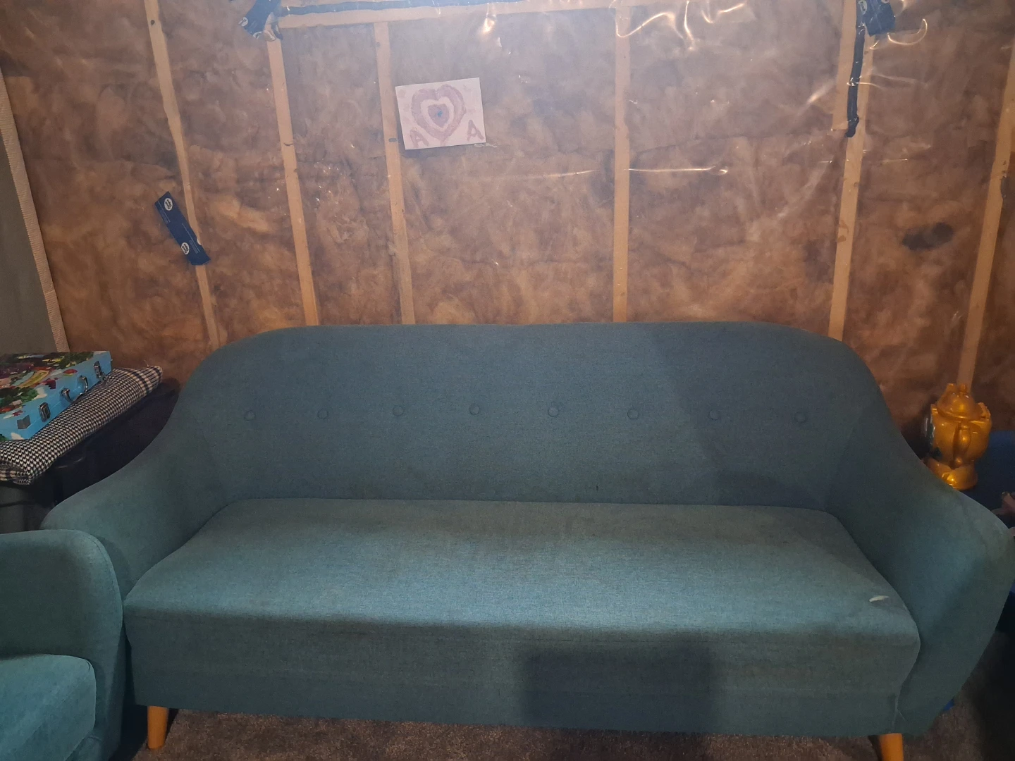 Blue two and 3 seater sofa for sale - photo 2