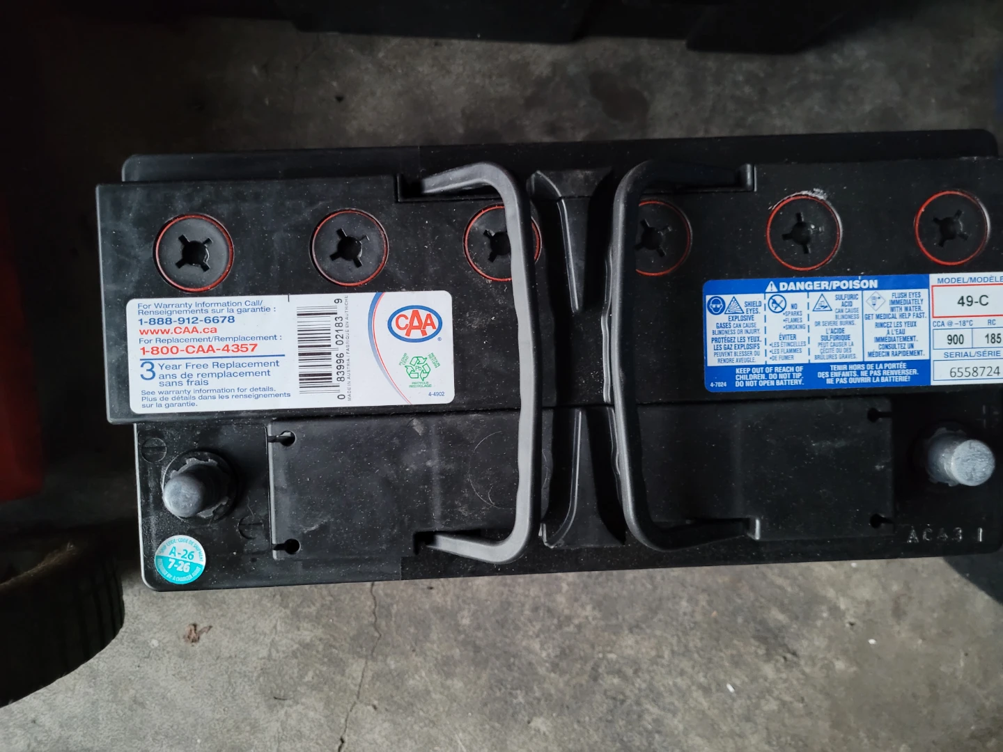 CAA Premium Car Battery 49-C - photo 3