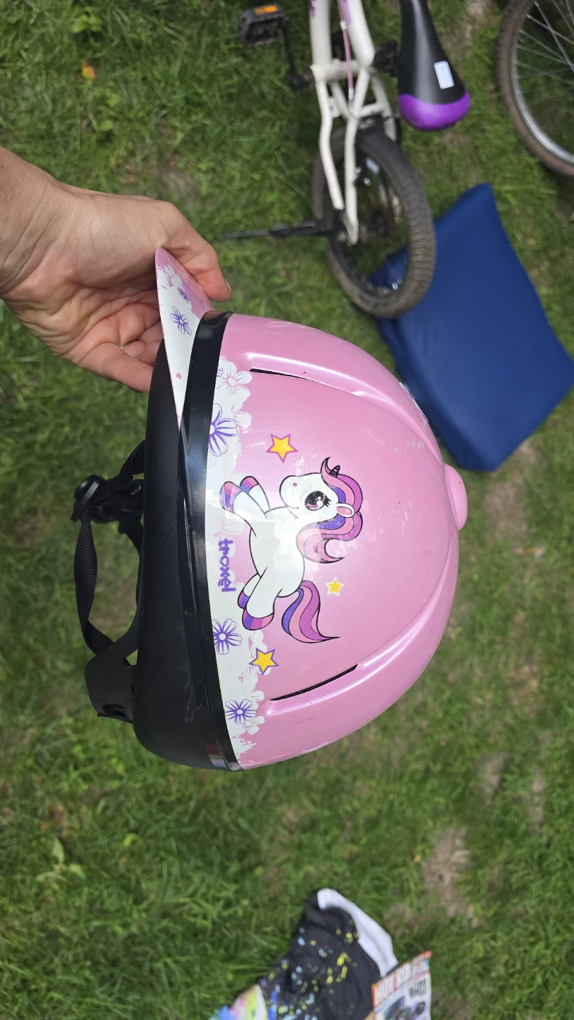 Kids Pink Unicorn Riding Helmet - photo 2