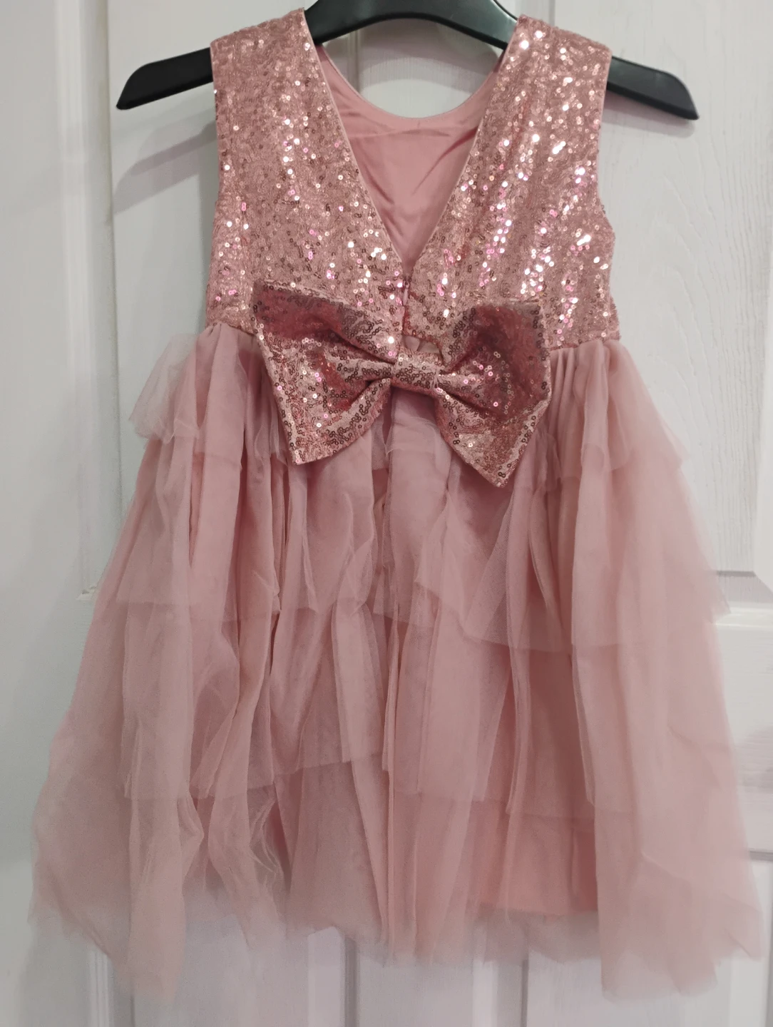 Girls Pink Sequin Tulle Dress size 7year - photo 2