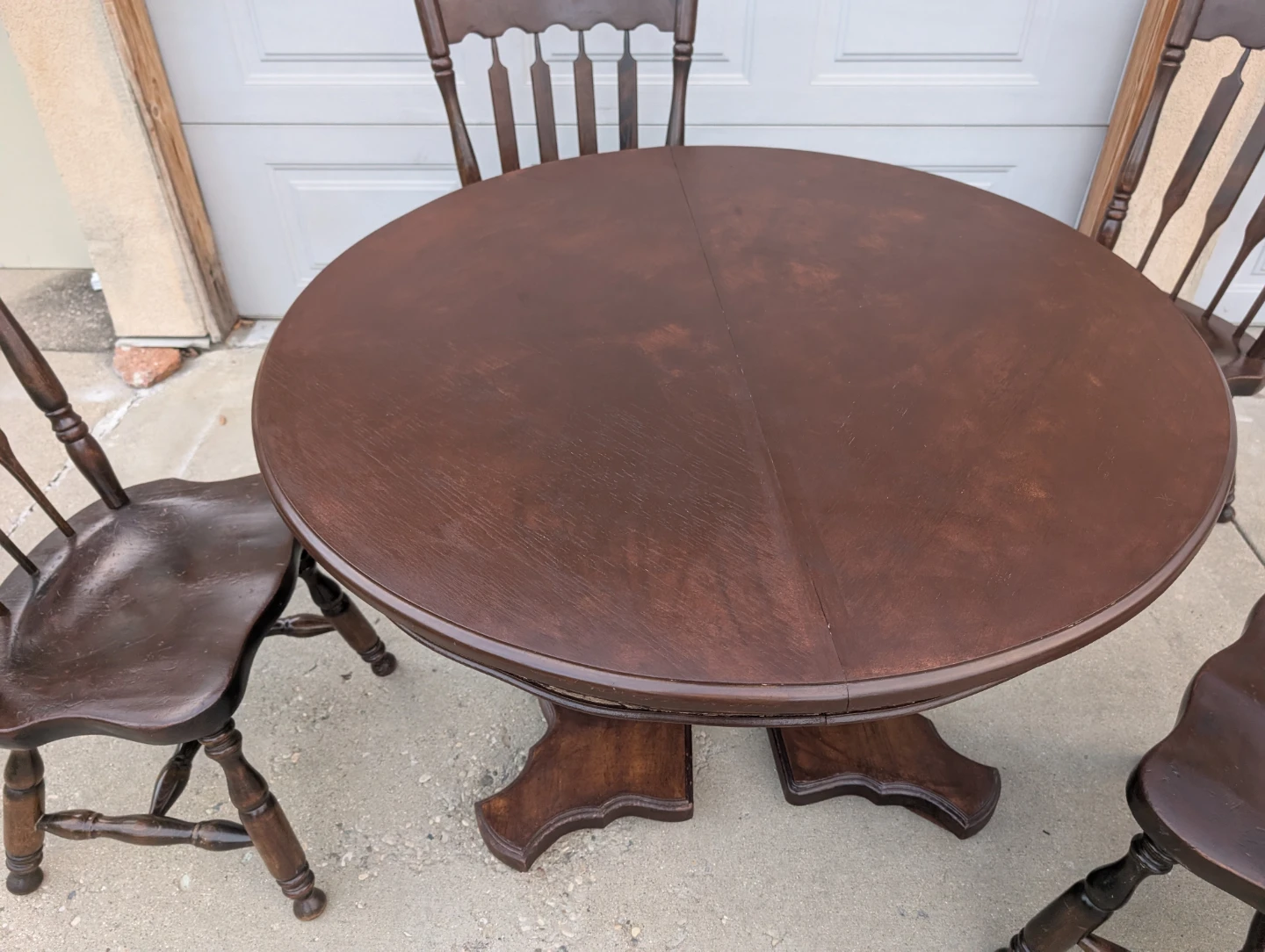 Solid Wood Dining Table and 4 Chairs Set - photo 2