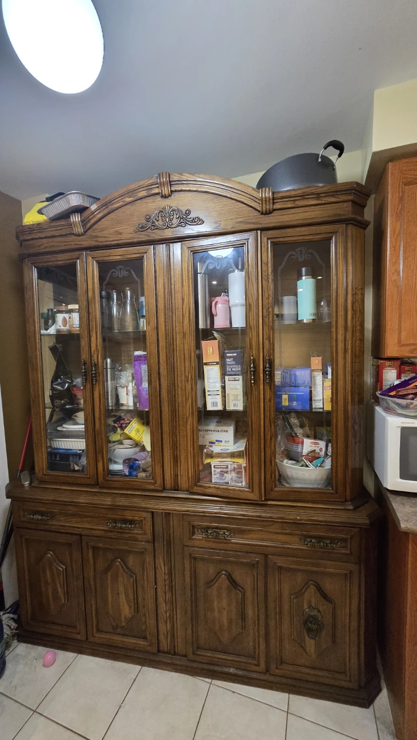 Wooden China Cabinet