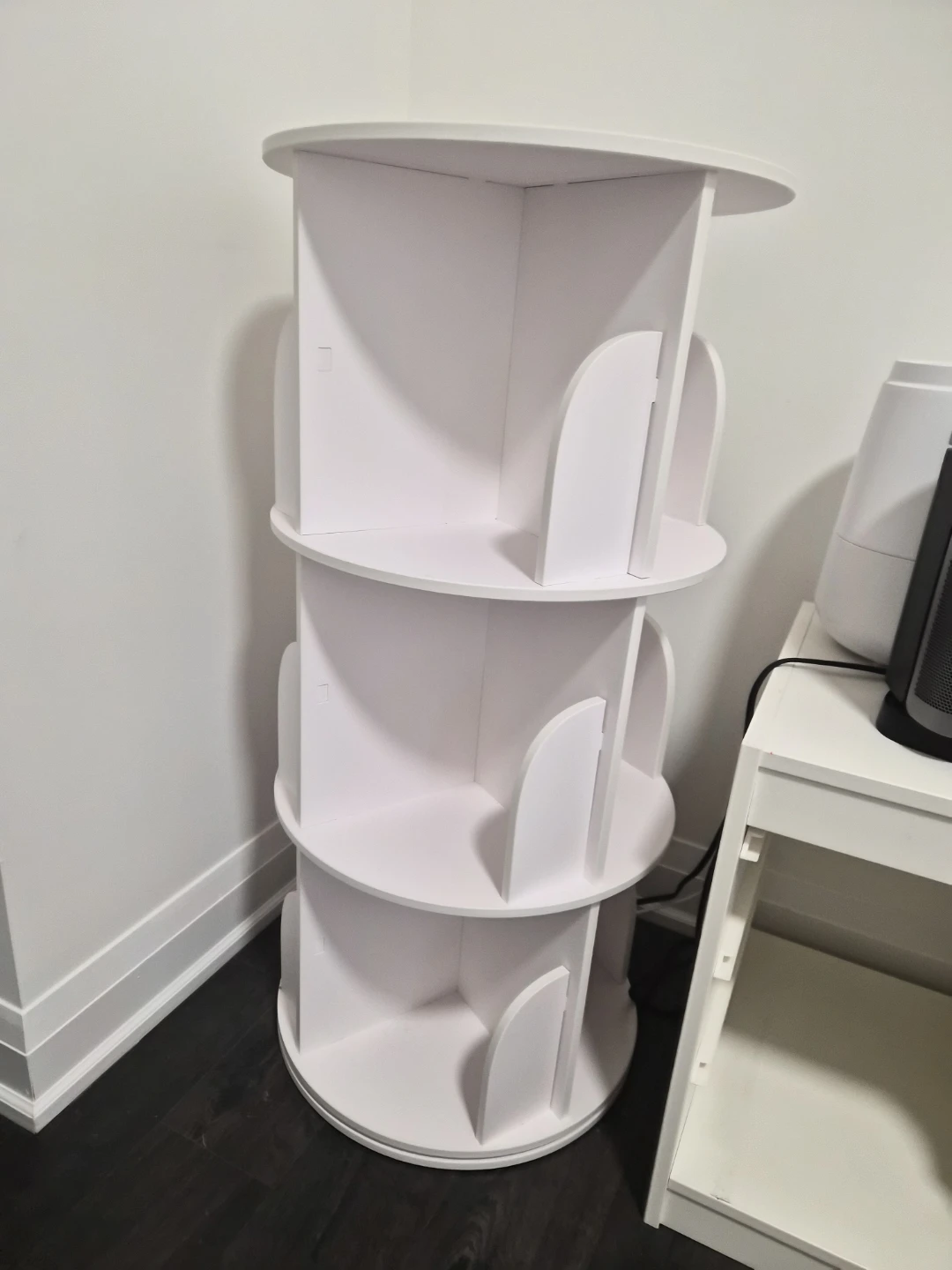 3-Tier Rotating Bookshelf