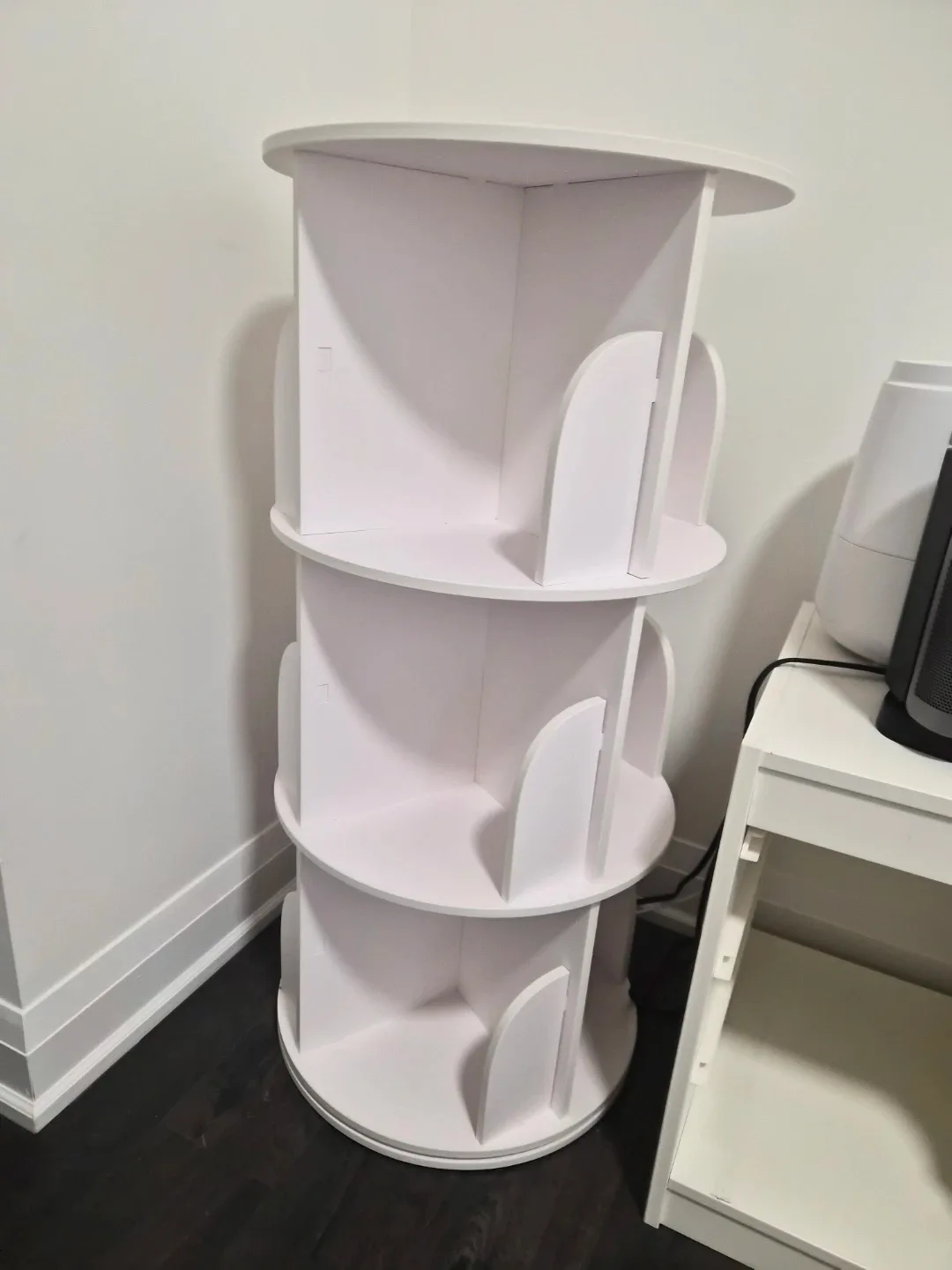3-Tier Rotating Bookshelf