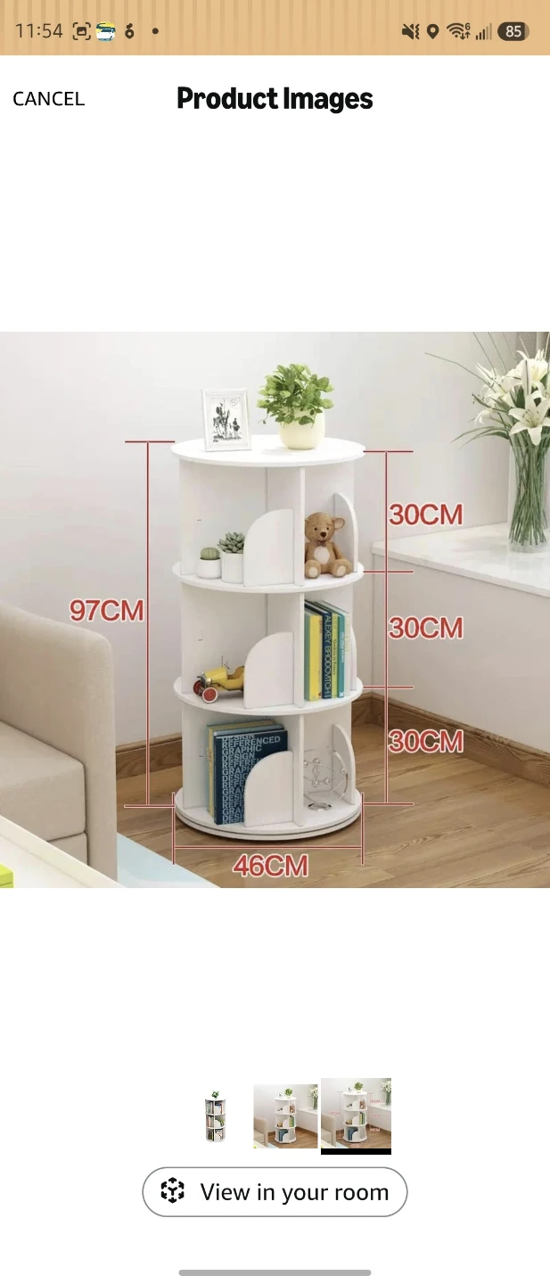 3-Tier Rotating Bookshelf - photo 2
