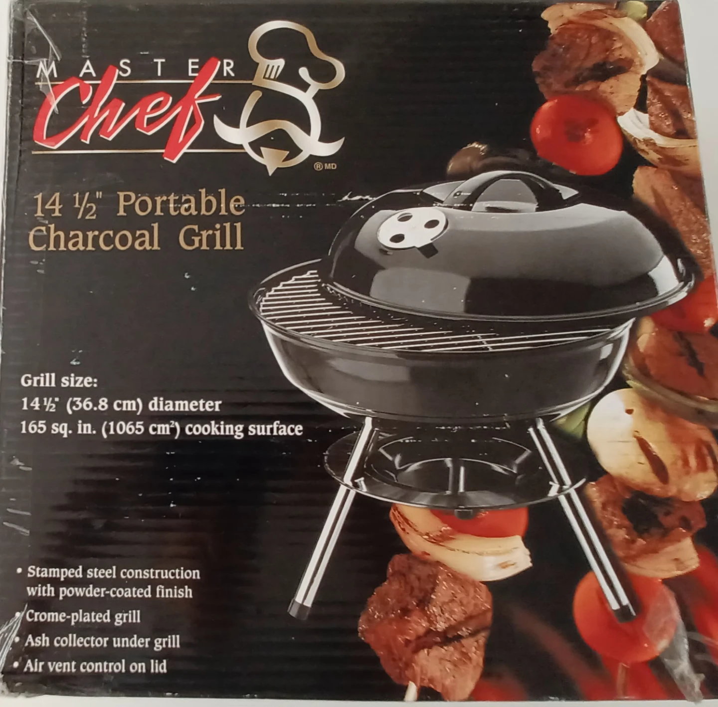 Master Chef 14 1/2" Portable Charcoal Grill