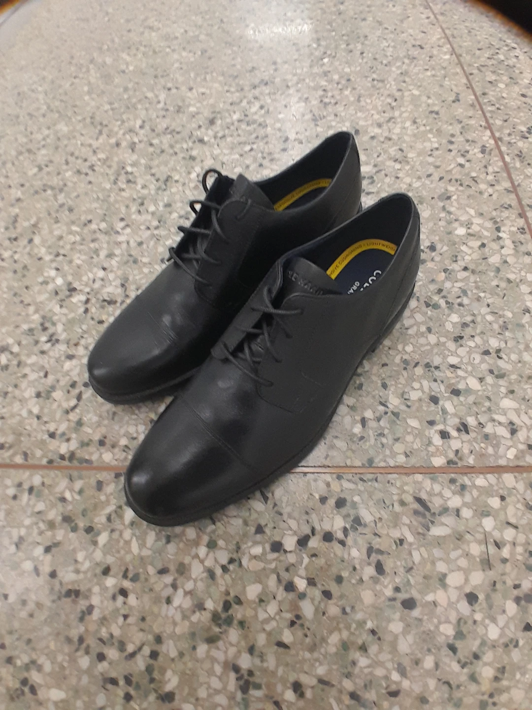 Cole Haan Black Leather Cap Toe Oxford Dress Men's Size 10Shoes - photo 5