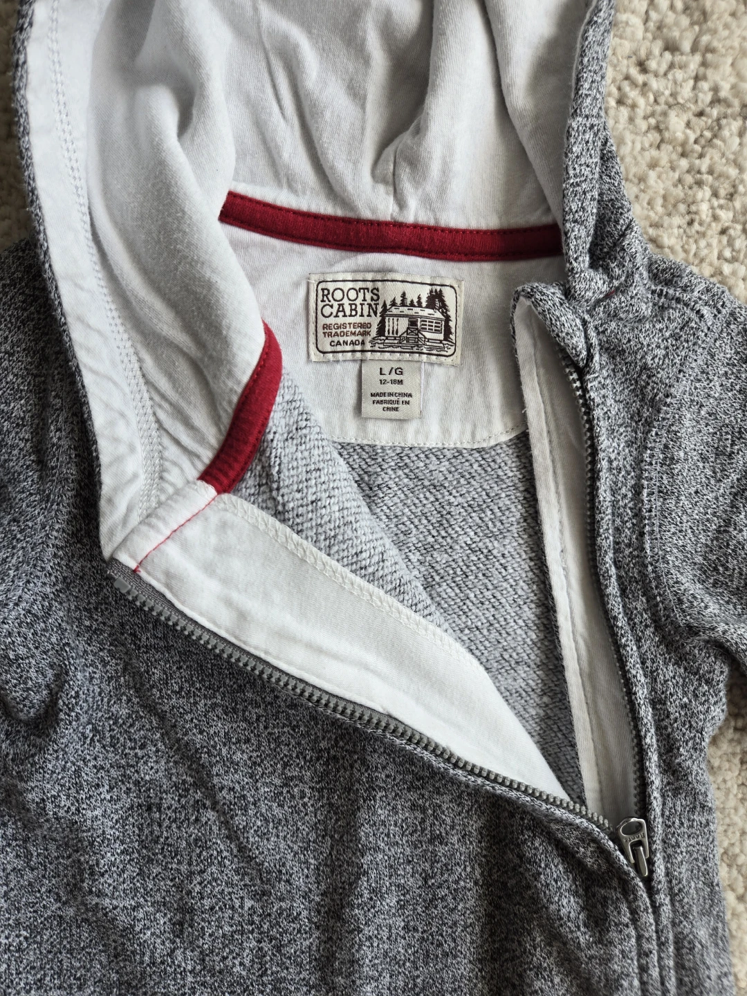 Roots Baby Onesie L/G 12-18 Months Grey - photo 2