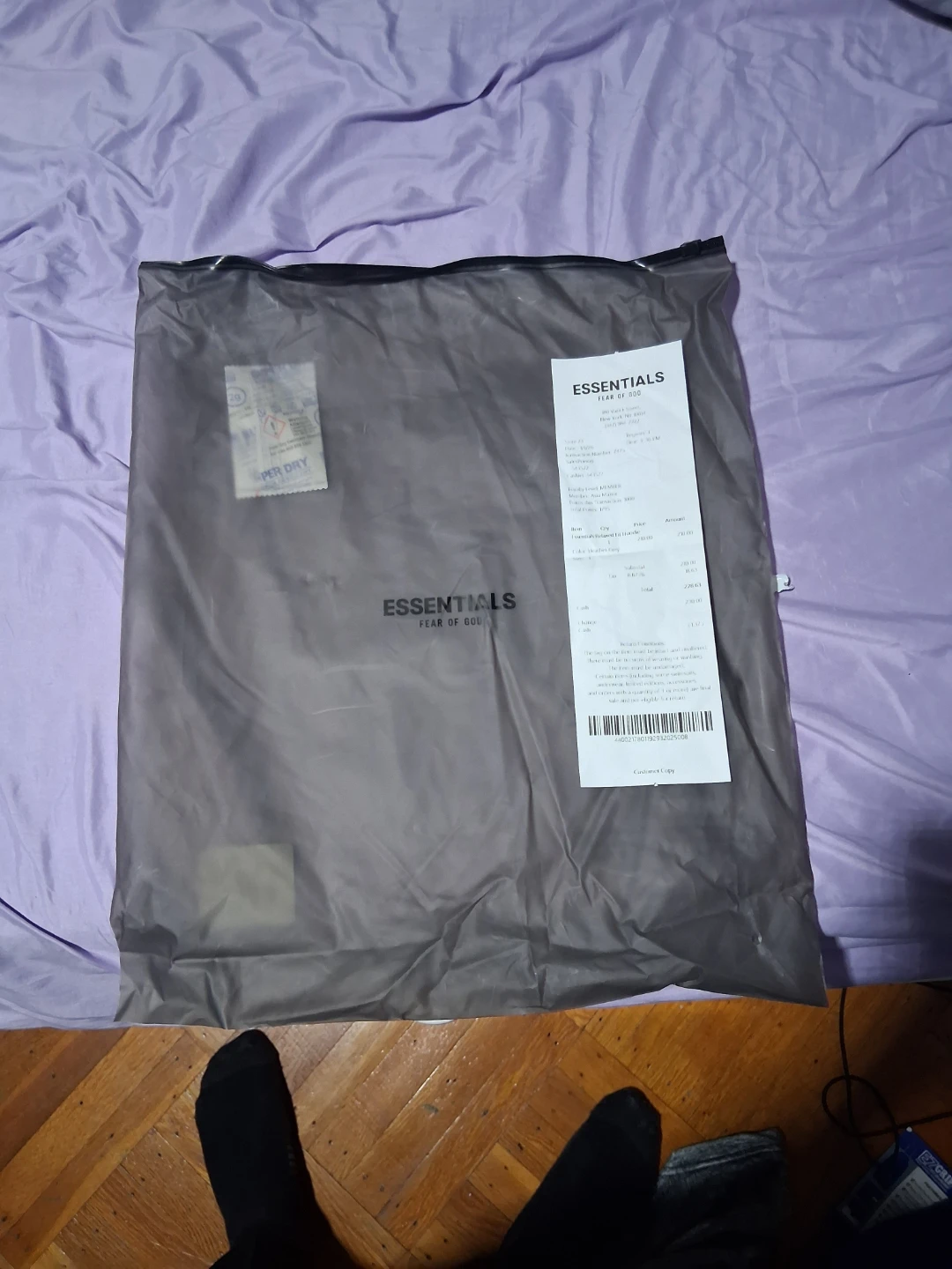 ESSENTIALS Fear of God Hoodie - Light Grey - Size L - photo 3