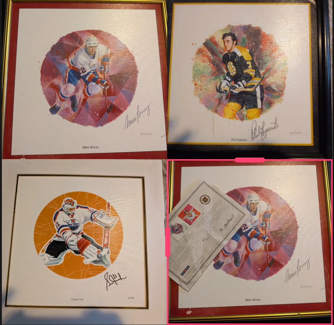 Signed Hockey Art Print