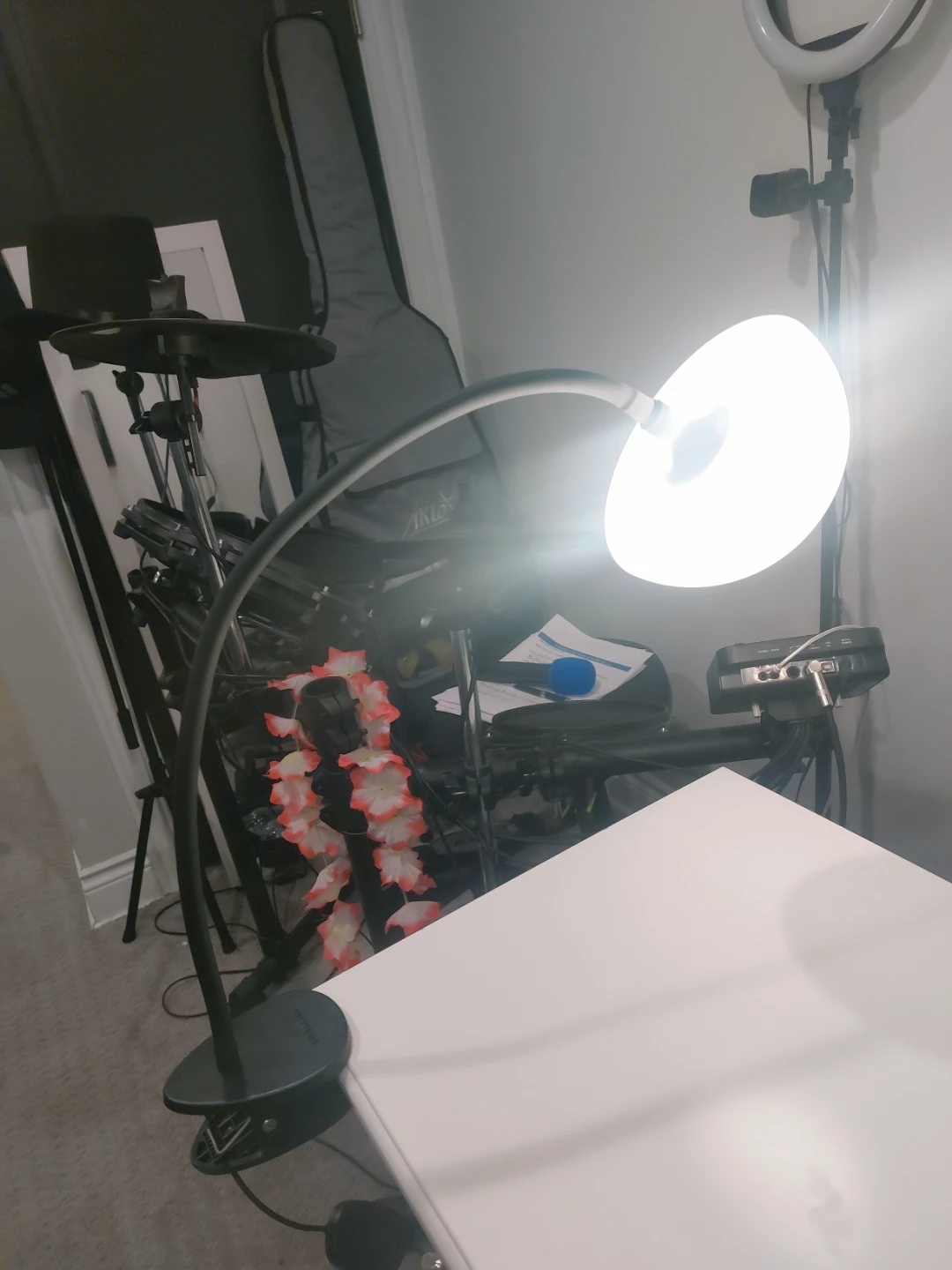 Clip-On Gooseneck LED Ring Light