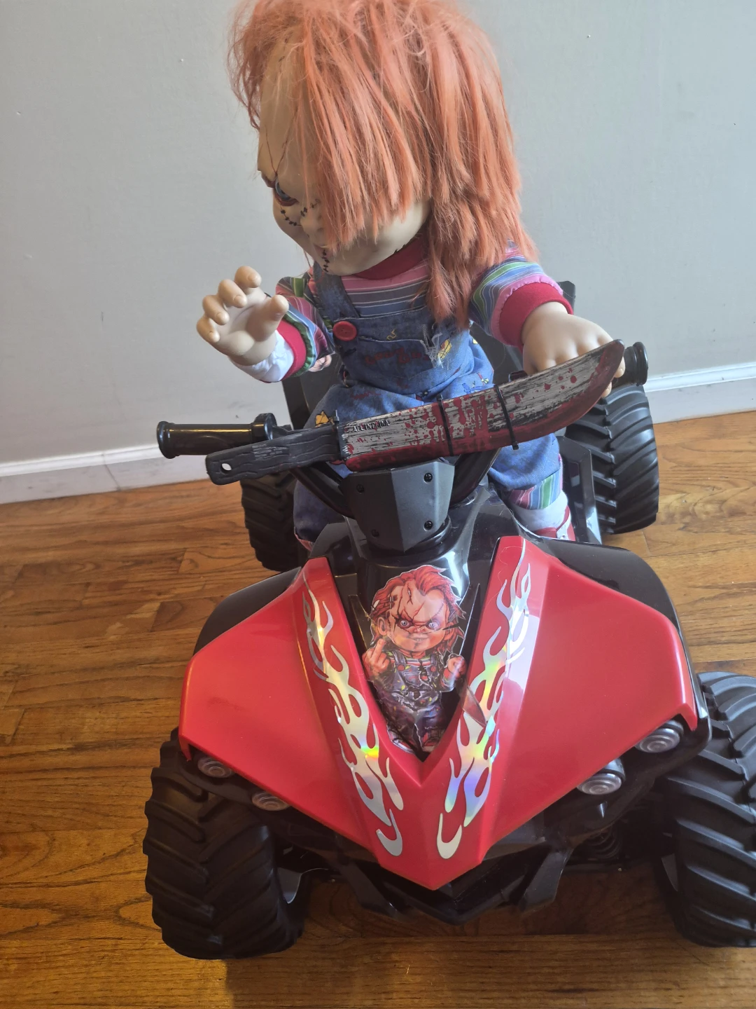 Chucky Doll Riding ATV Traxxas XMAXX