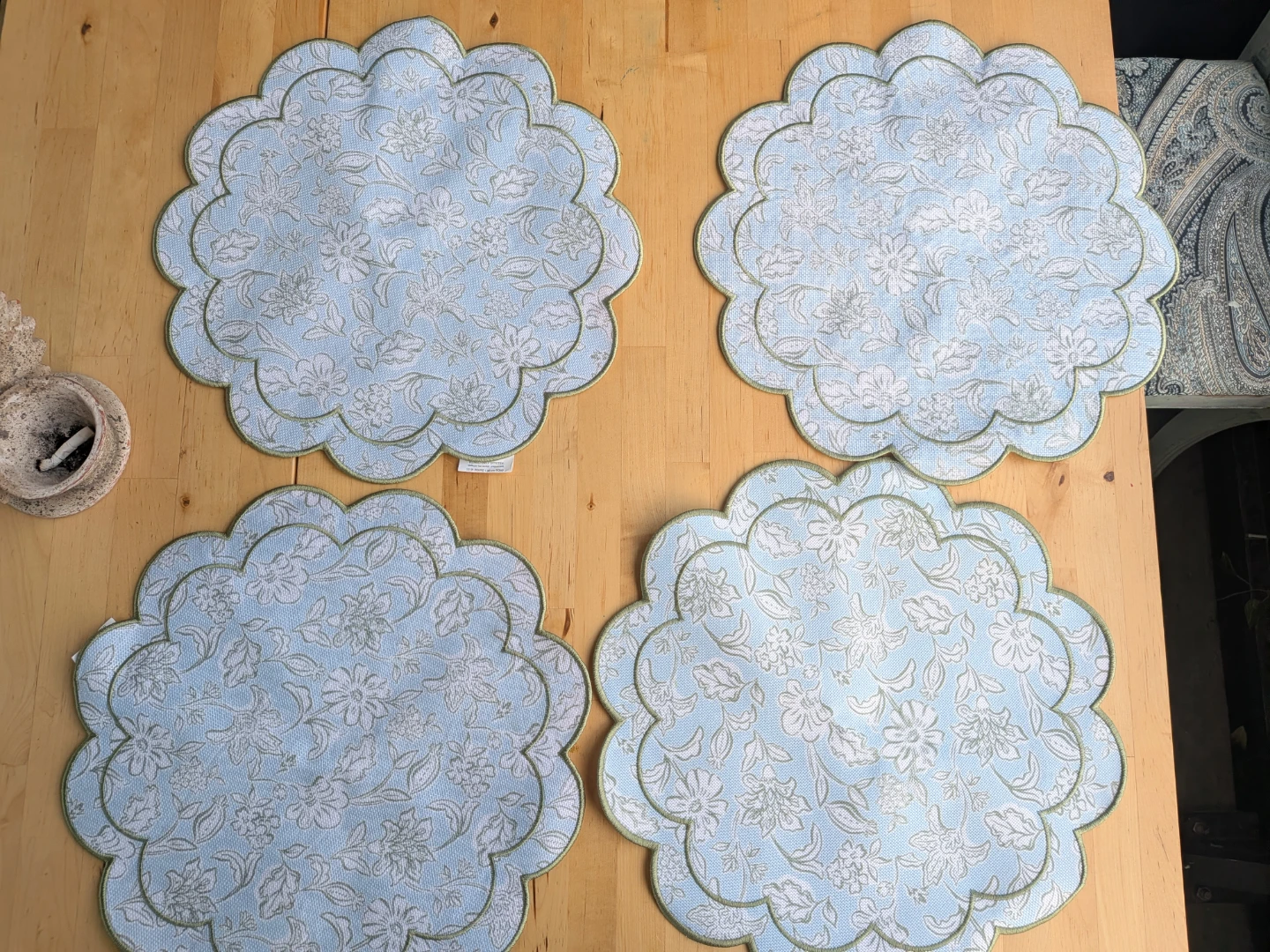 Set of 4 Floral Placemats - photo 2