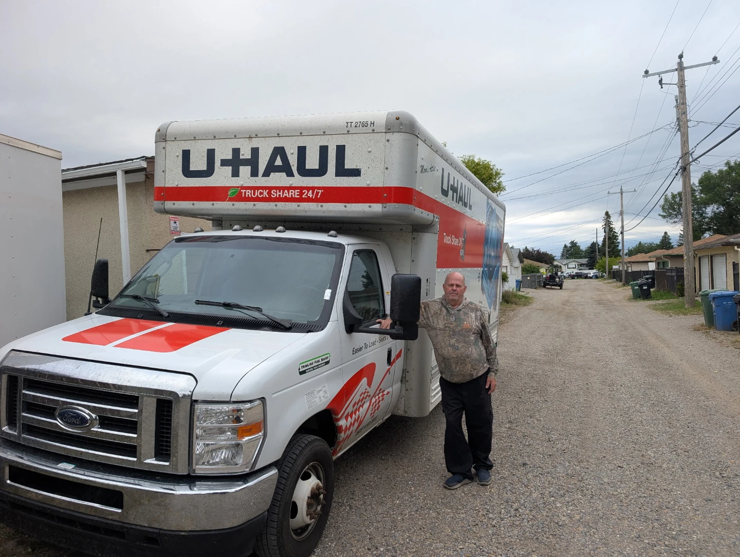 20 foot moving truck available for short moves.