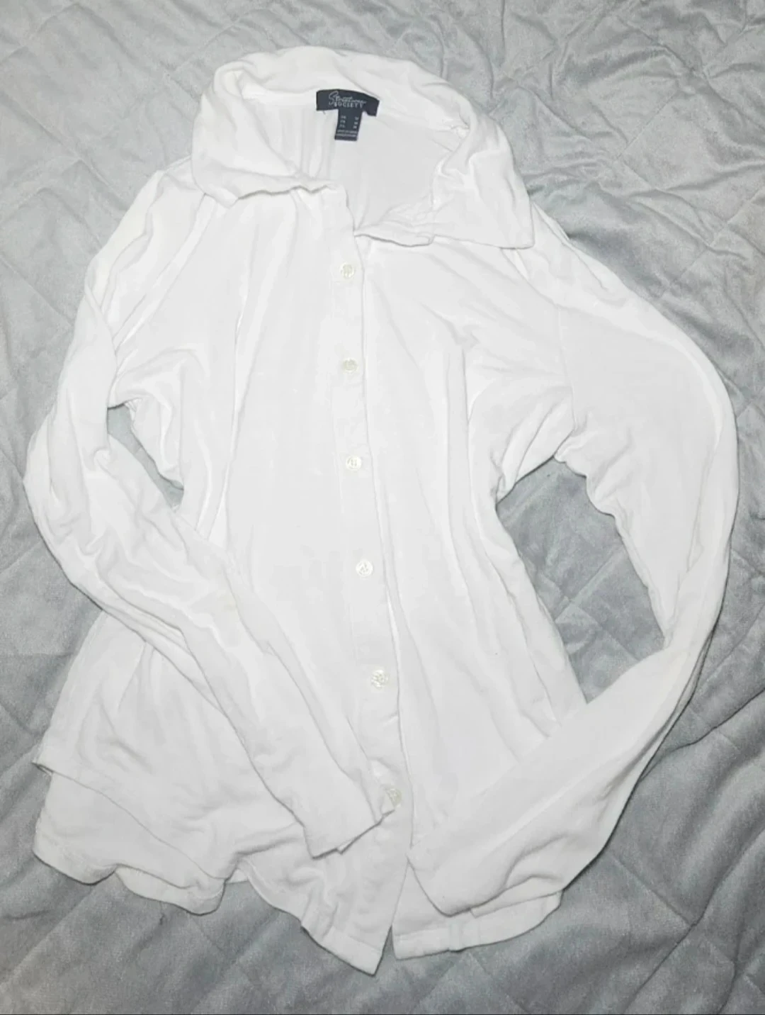 Streetwear Society White Button-Up Shirt