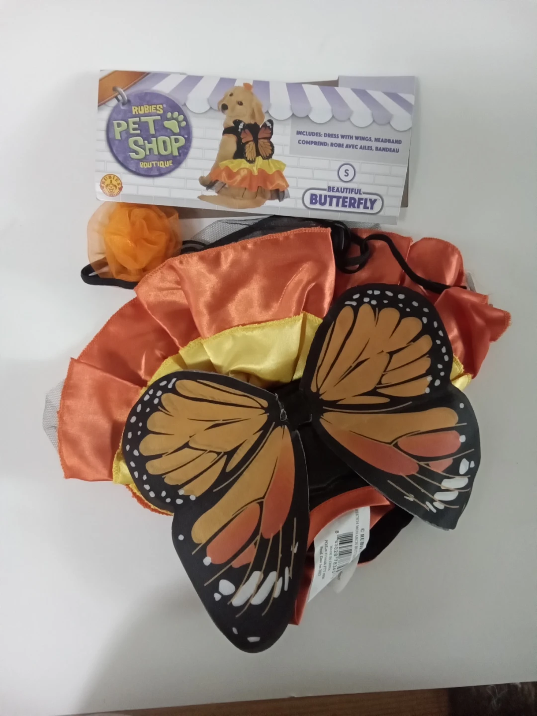 Rubie's Pet Shop Beautiful Butterfly Pet Costume Size S