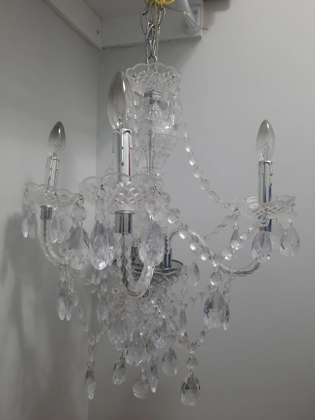 Crystal Chandelier – 5 Light Ceiling Fixture - photo 3