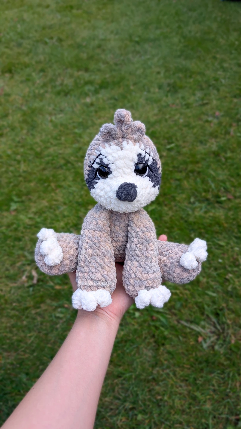 Handmade Crochet Sloth Plushie