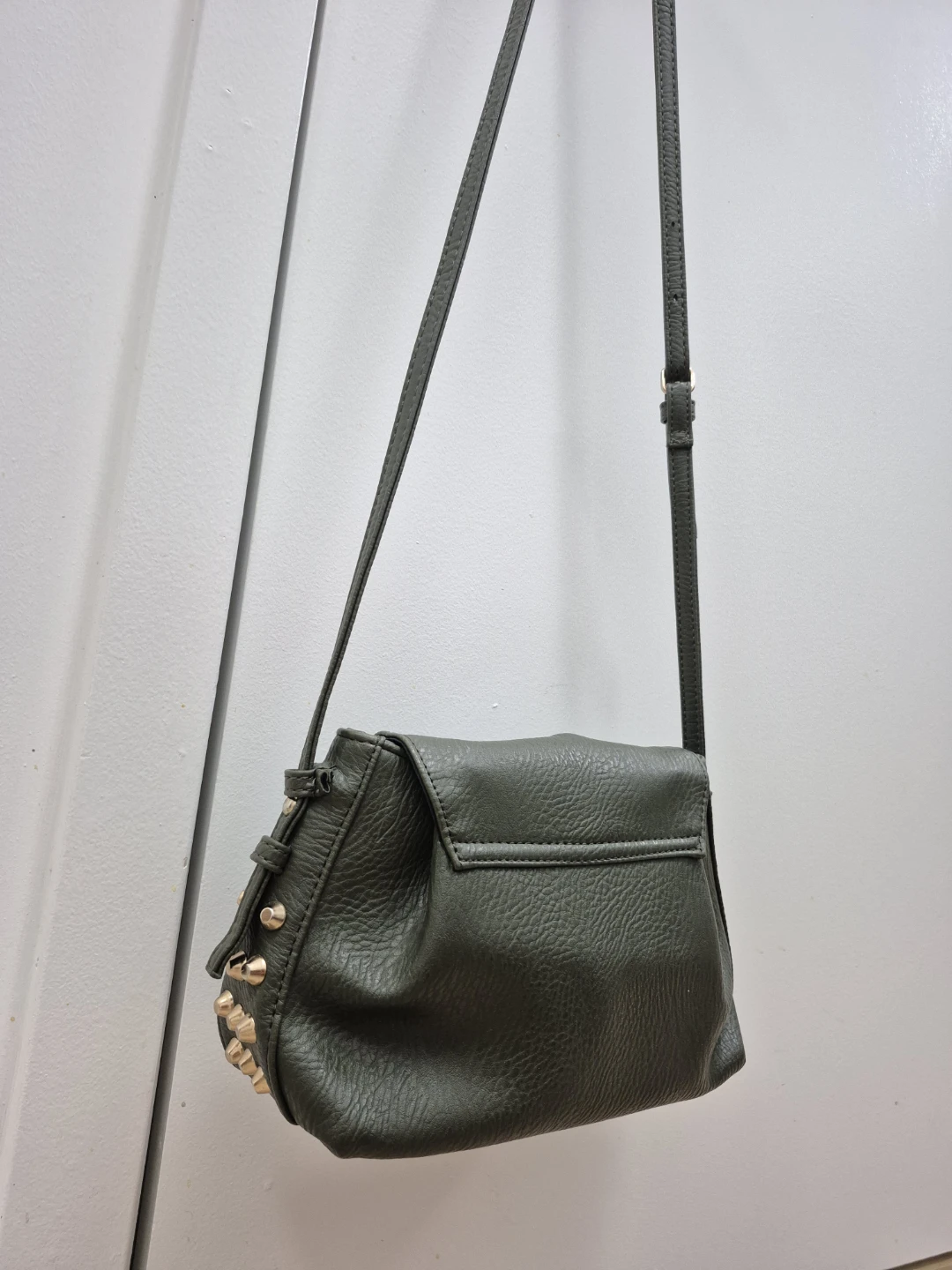 Olive Green Crossbody Purse with Studs - photo 2