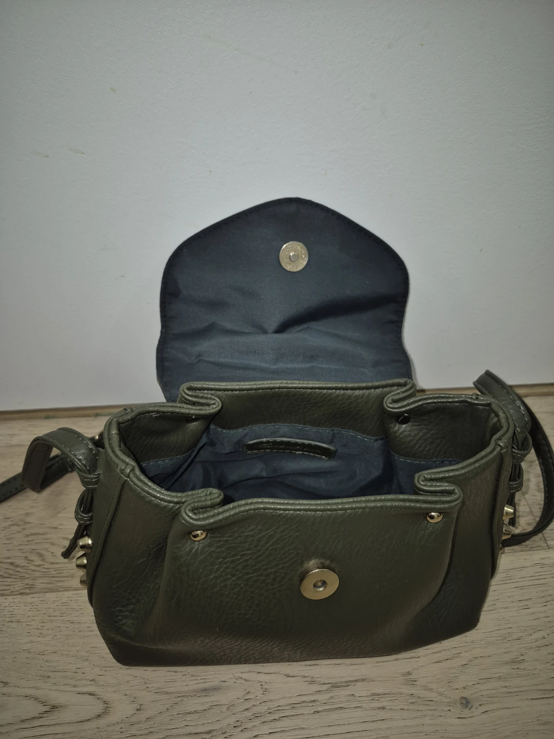 Olive Green Crossbody Purse with Studs - photo 4