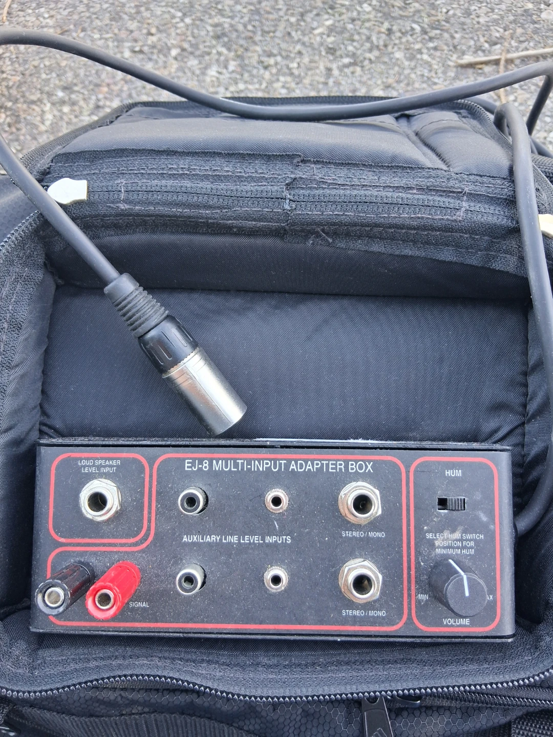 EJ-8 Multi-Input Adapter Box with XLR Cable