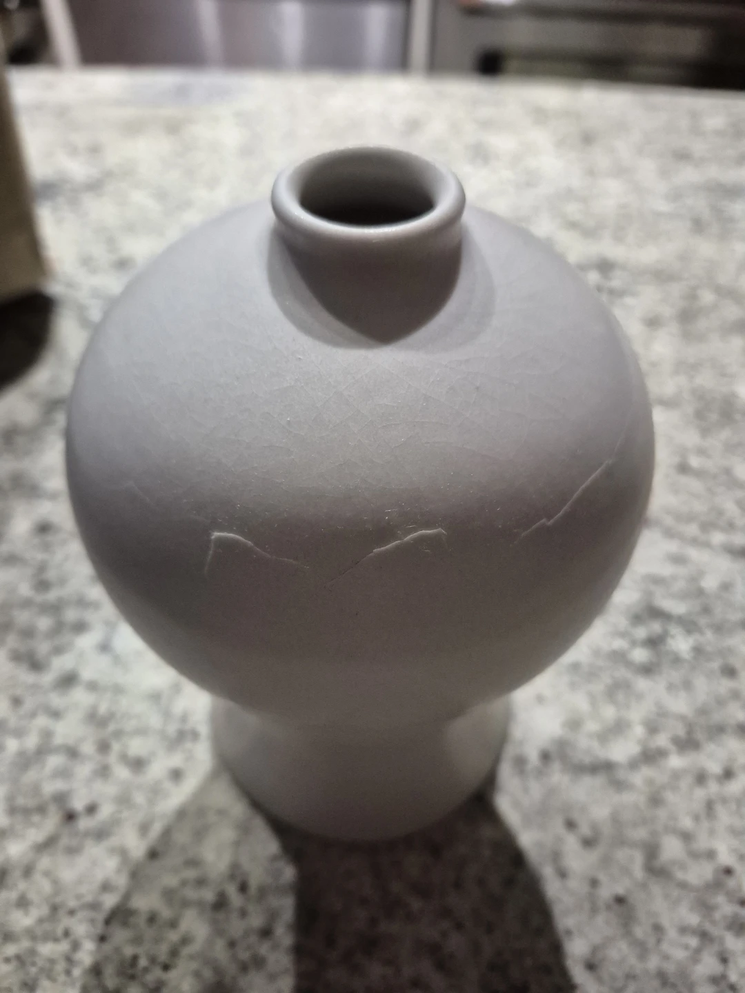 Handmade White Ceramic Pottery (Can be a vase or a bottle) - photo 5