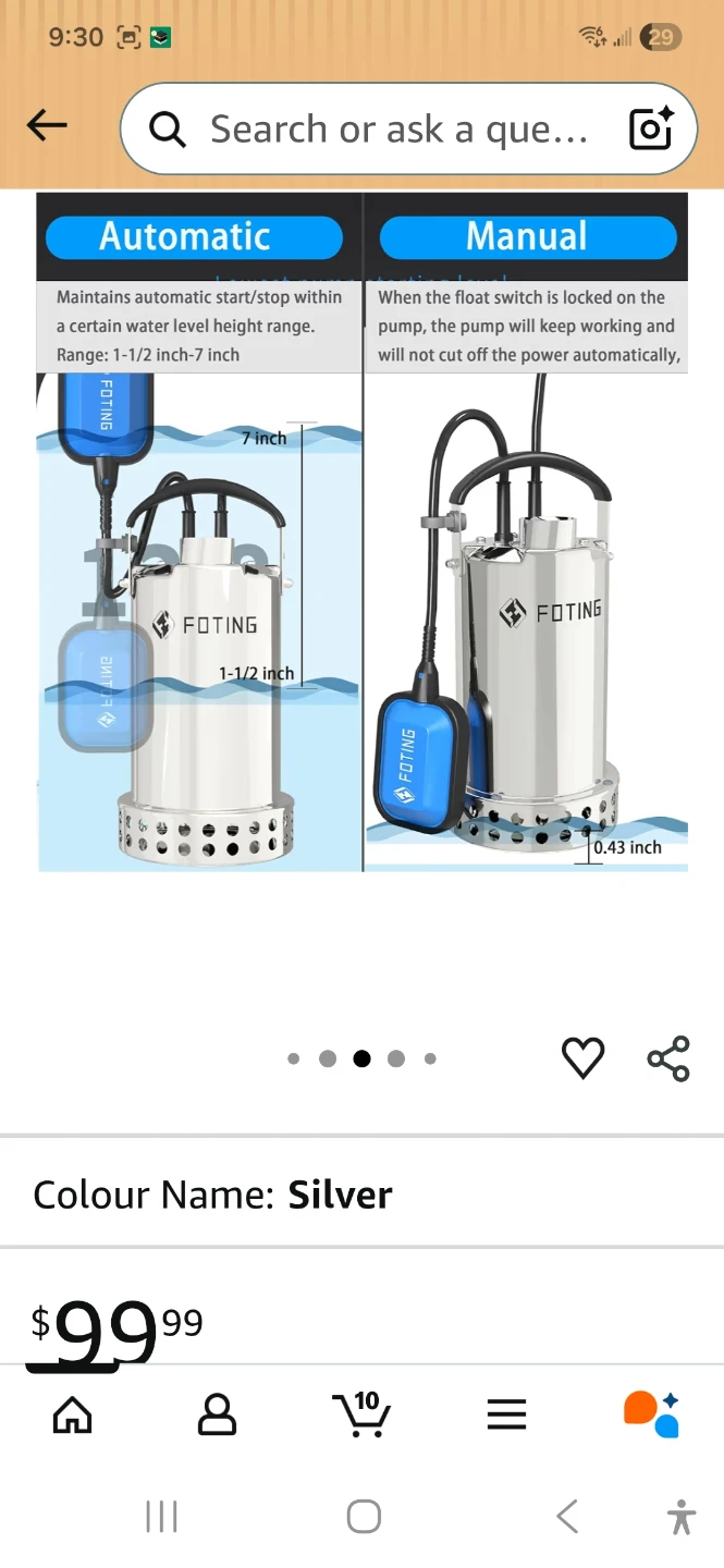 FOTING Automatic Sump Pump - photo 4
